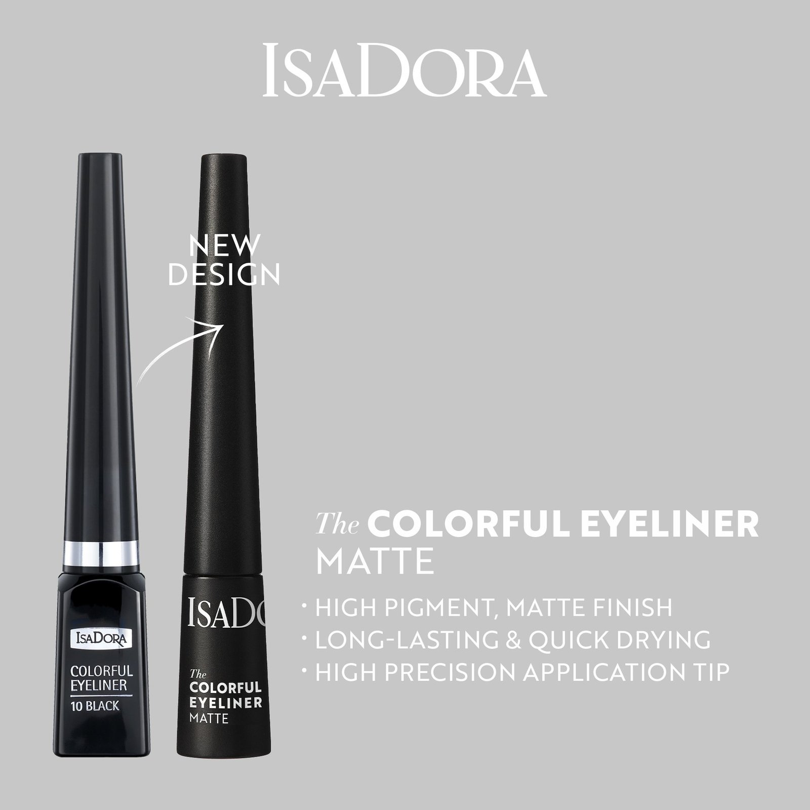 IsaDora Colorful Eyeliner 10 Black 2,5 ml
