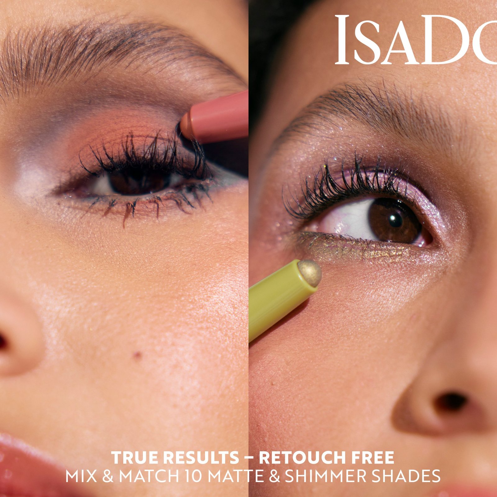 Isadora The Matte Eyeshadow Stick Longwear & Water-Resistant 64 Smoky Grey