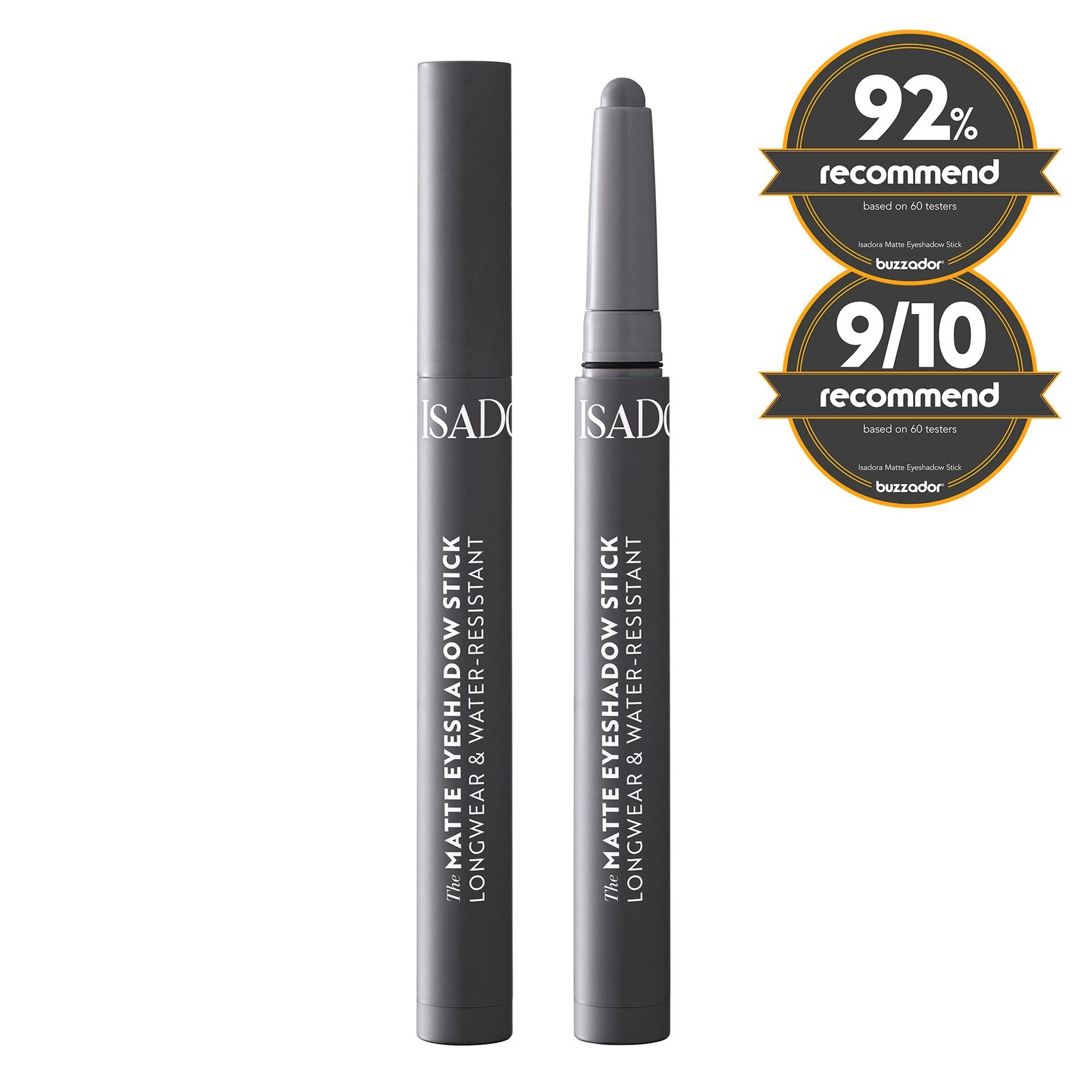 Isadora The Matte Eyeshadow Stick Longwear & Water-Resistant 64 Smoky Grey