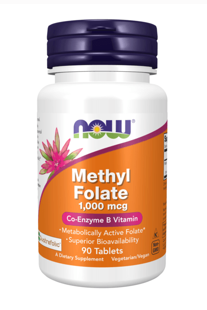 NOW Methyl Folate 1000mcg 90 tabletter