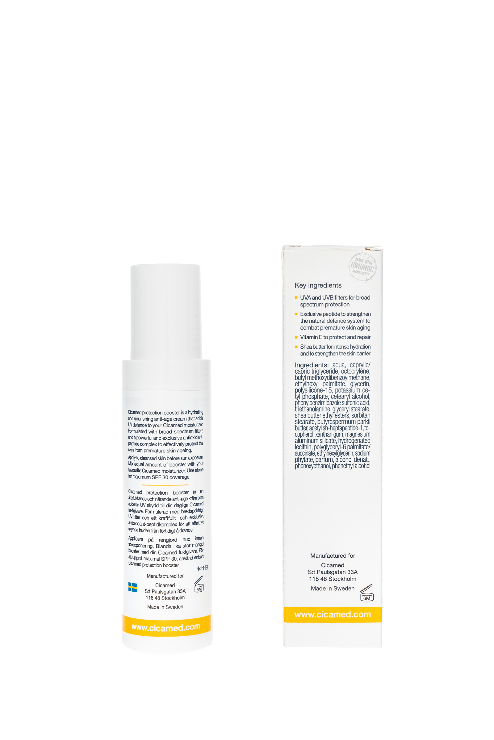 Cicamed Organic Science SPF30 Protection Booster 50ml