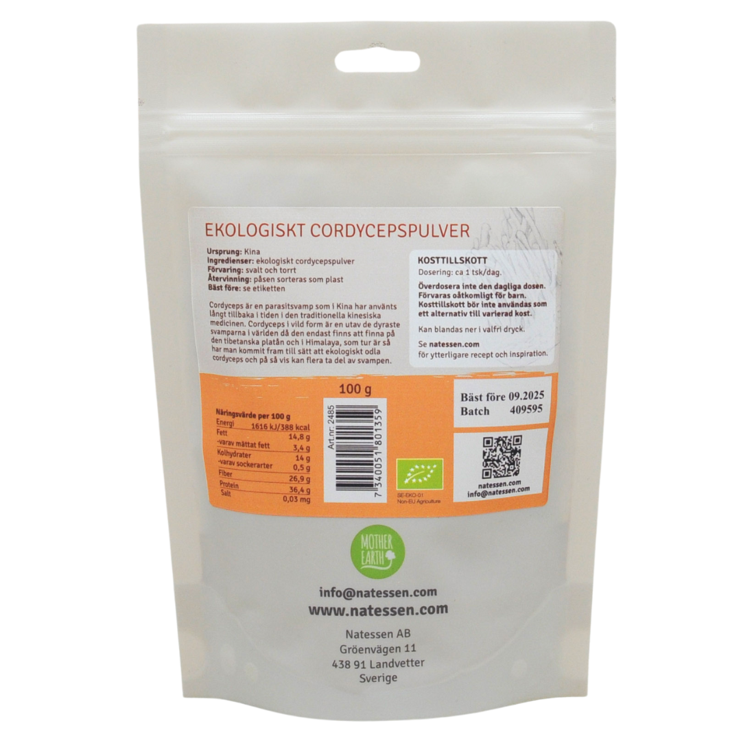Mother Earth Cordycepspulver EKO 100g