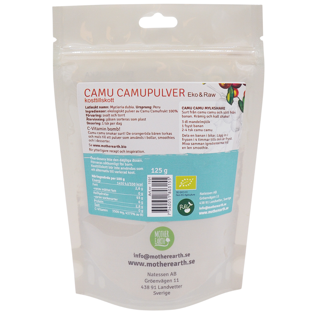Mother Earth Camu Camupulver RAW & EKO 125g