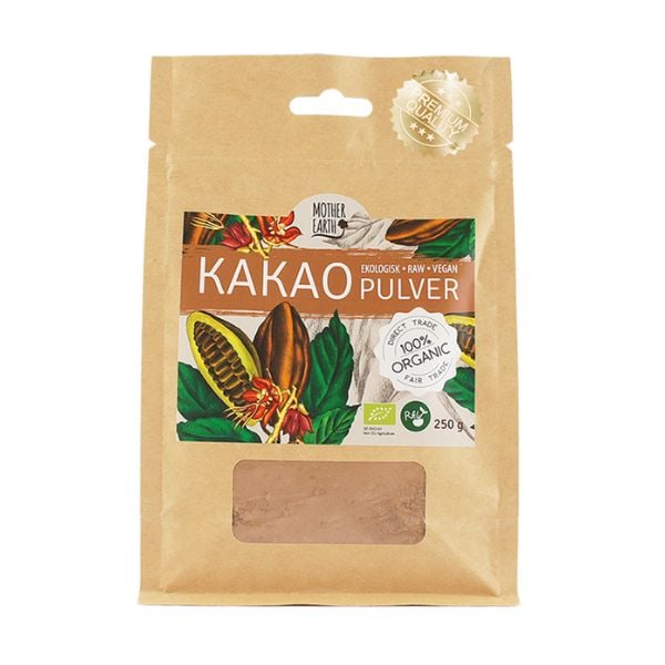 Mother Earth Kakaopulver Pangoa Premium RAW & EKO 250g