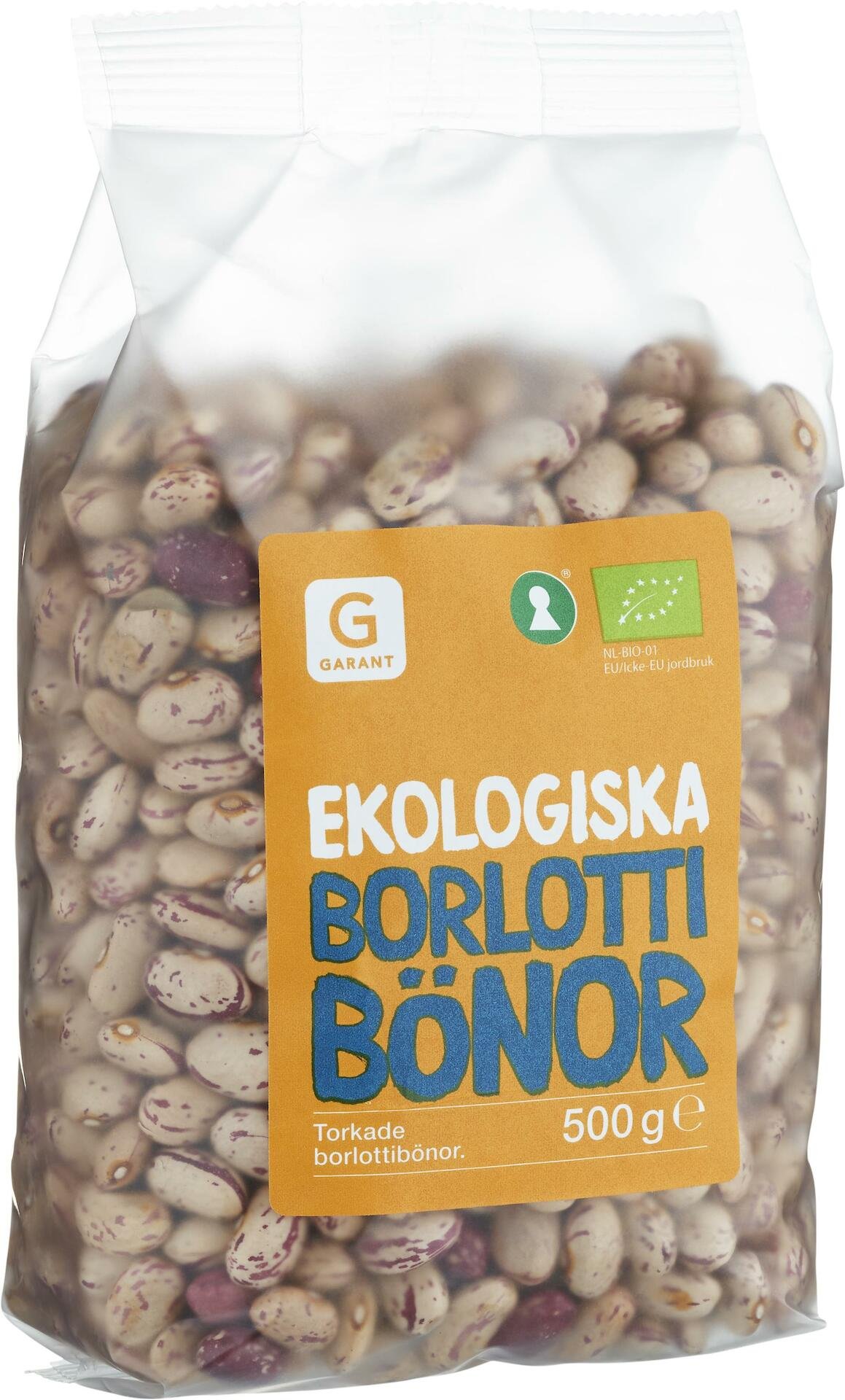 Garant Ekologiska Borlotti Bönor 500g