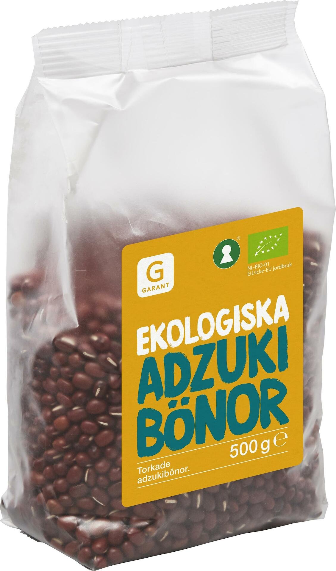 Garant Ekologiska Torkade Adzukibönor 500g