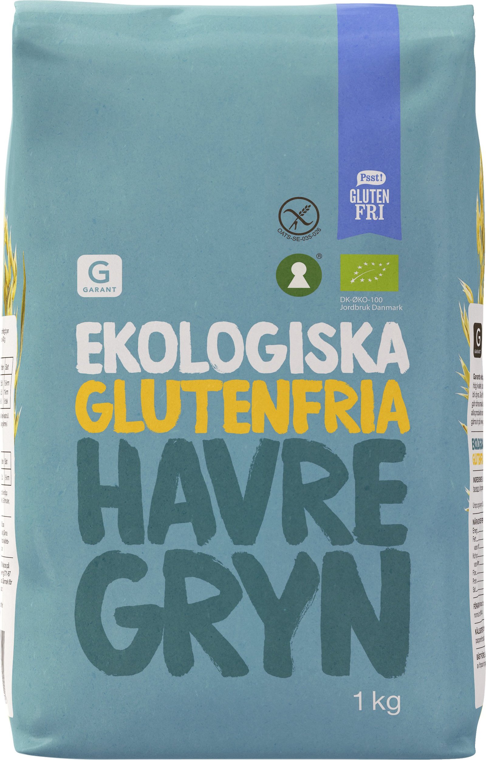 Garant Havregryn Ekologiska & Glutenfria 1 kg