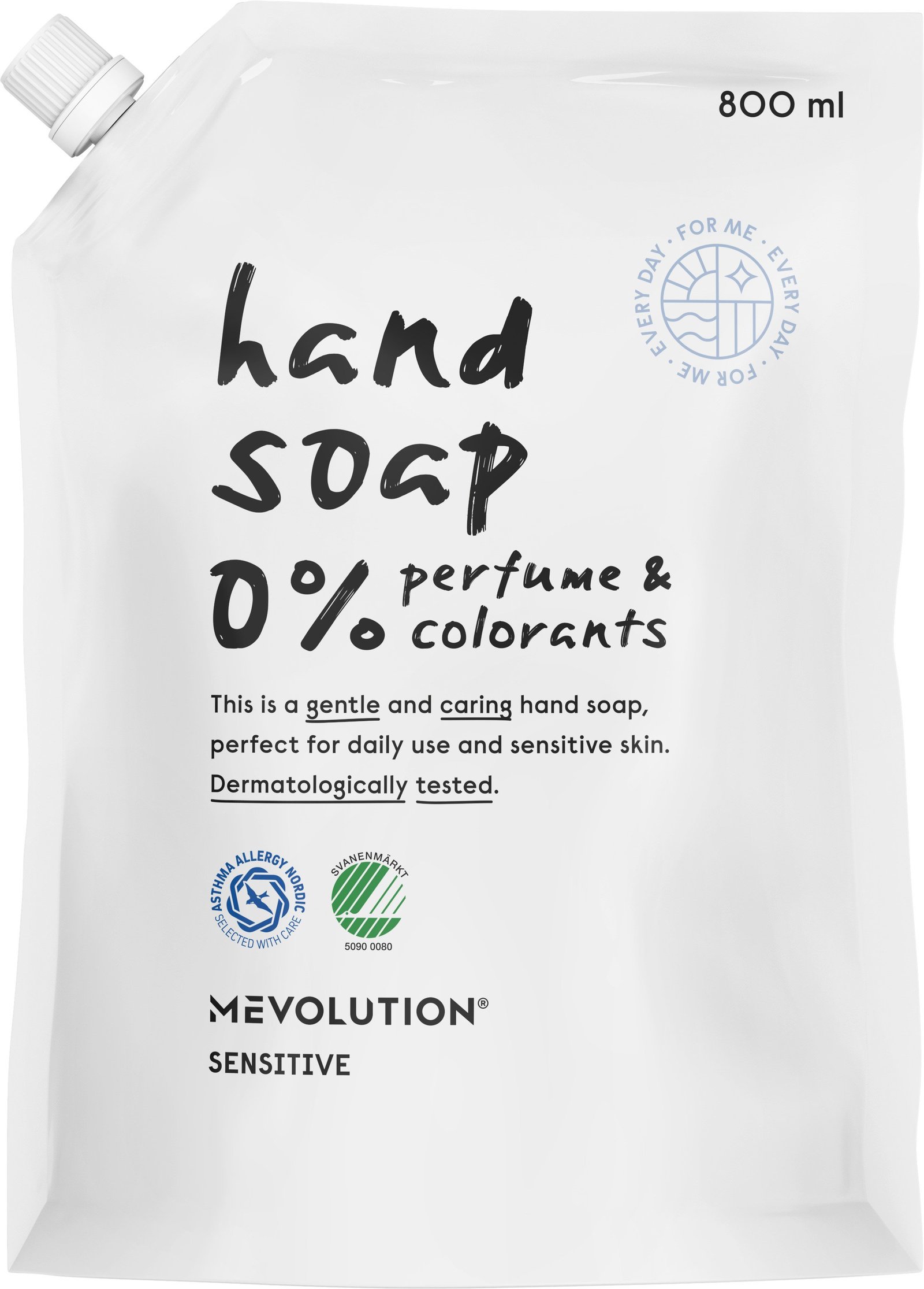 Mevolution Sensitive Hand Soap Refill 800 ml