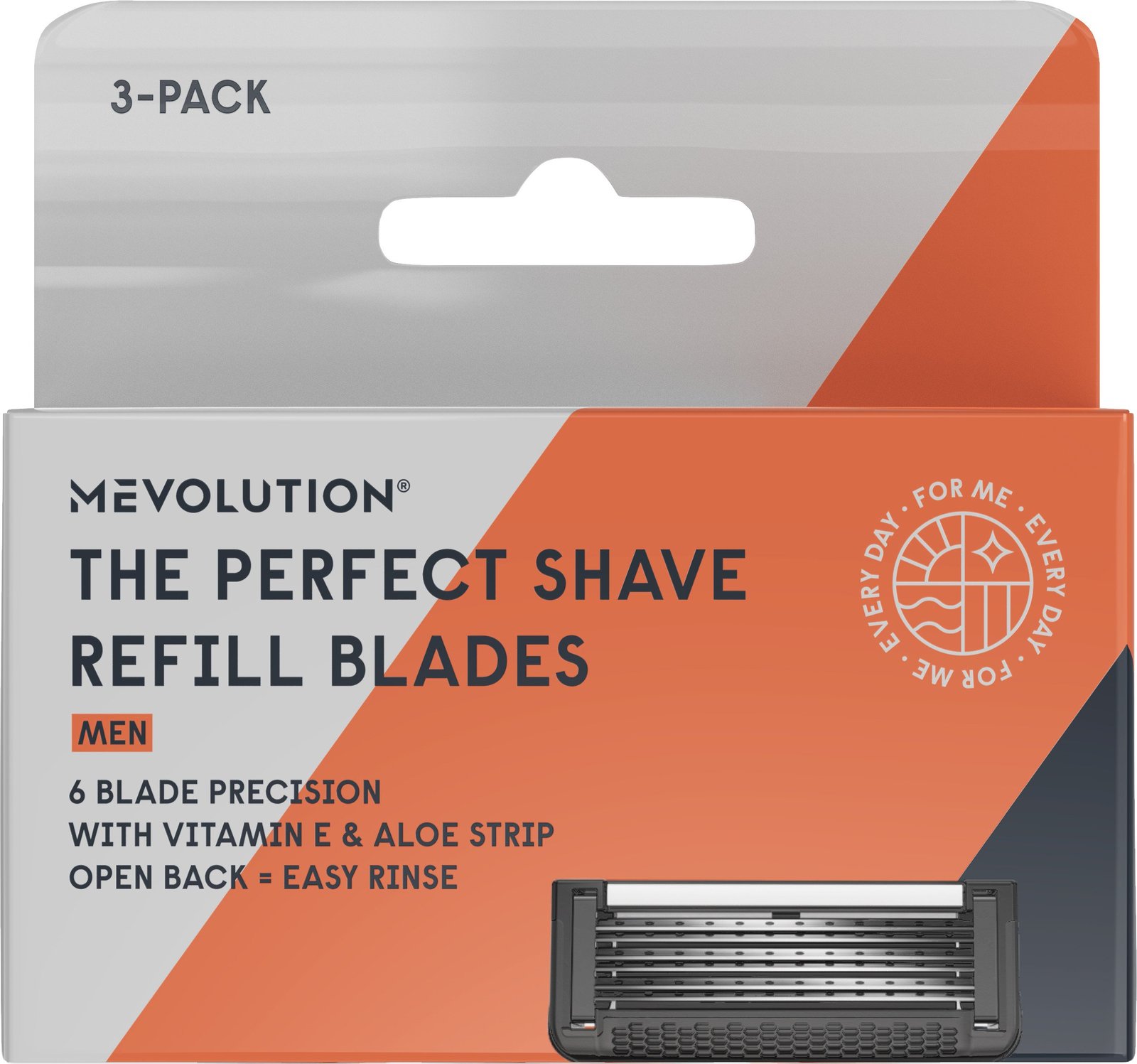 Mevolution  Men The Perfekt Shave Rakbladsrefiller 3-pack