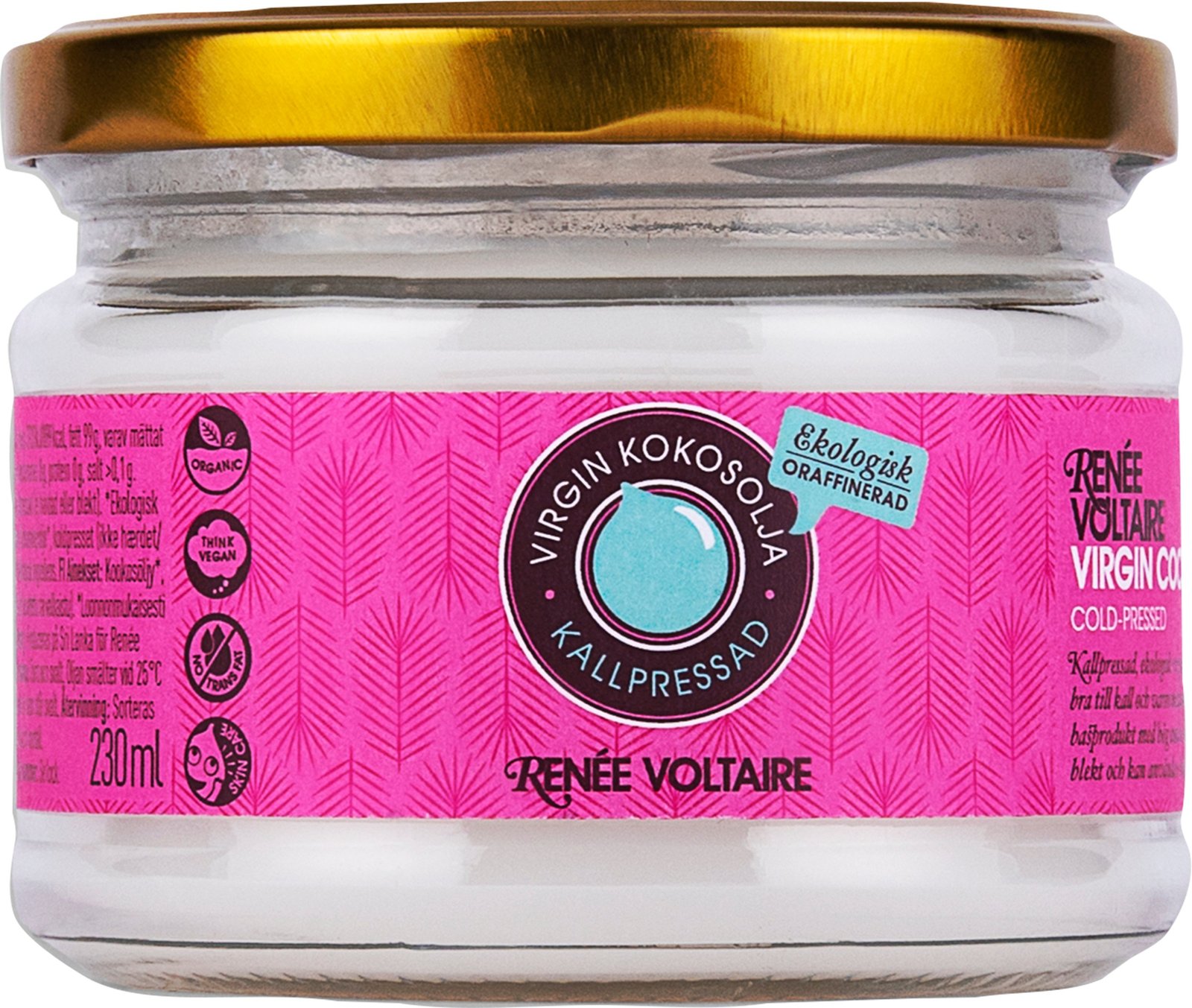 Renée Voltaire Virgin Kokosolja - Kallpressad 230 ml EKO