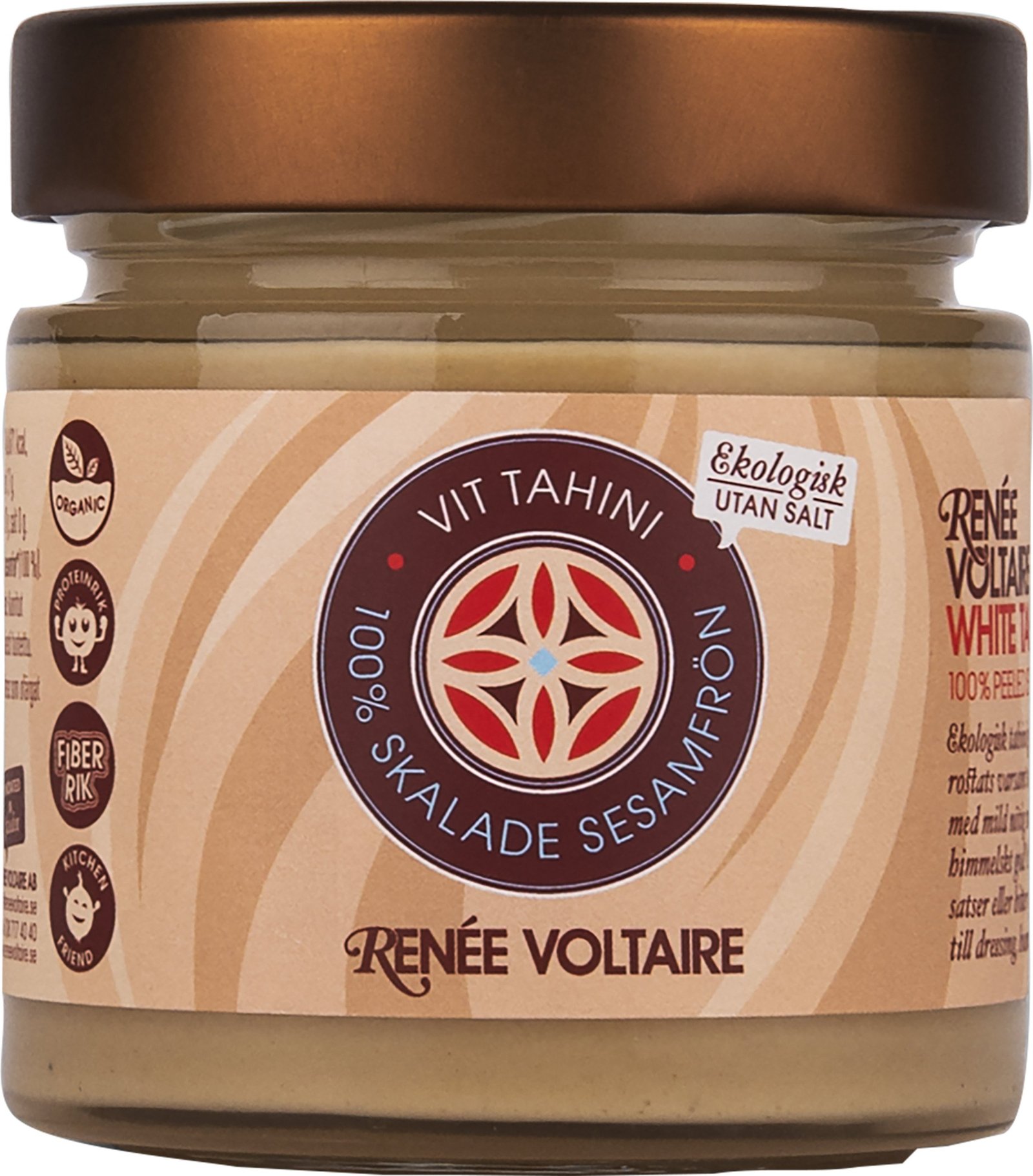 Renée Voltaire Vit Tahini - 100% skalade sesamförn 220 g EKO