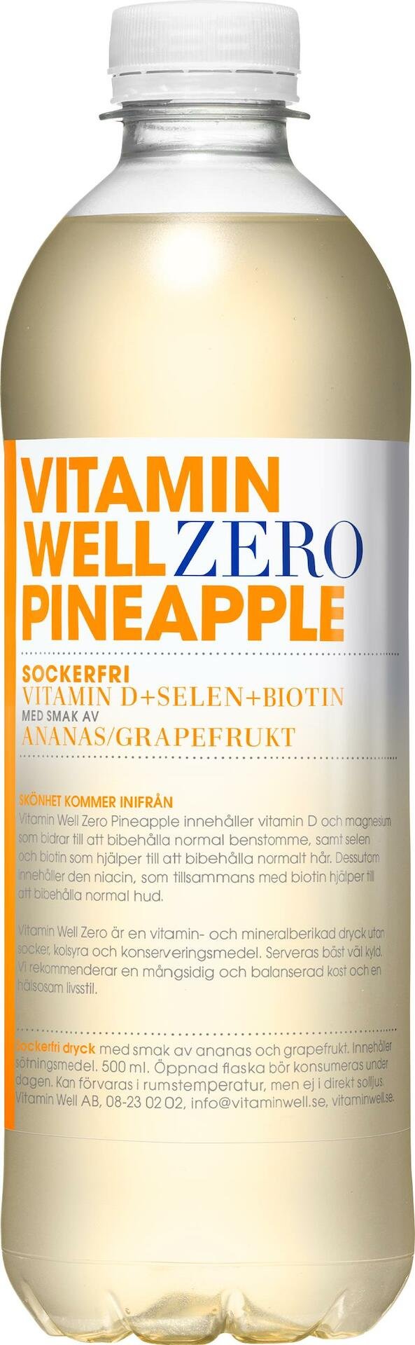 Vitamin Well Zero Pineapple 500 ml