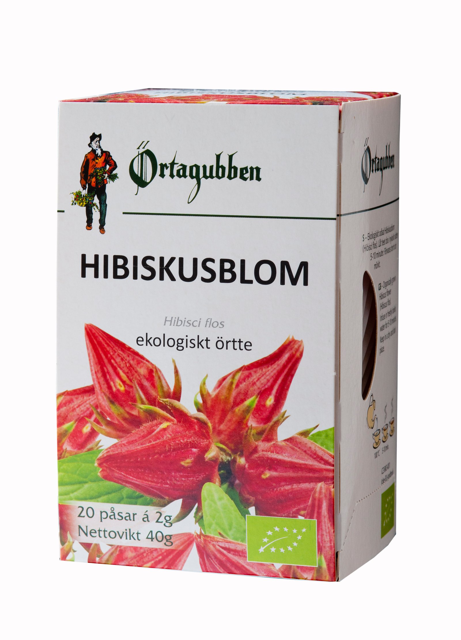 Örtagubben Hibiscusblom blomma Te-påsar 20x2gr