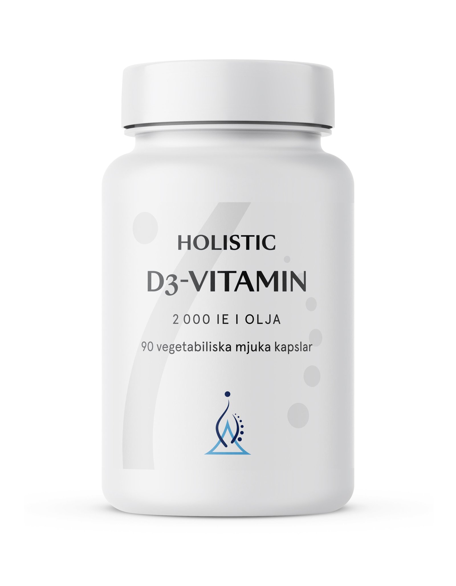Holistic D3-vitamin 2000 IE (50 µg) i kokosolja 90 vegetabiliska kapslar