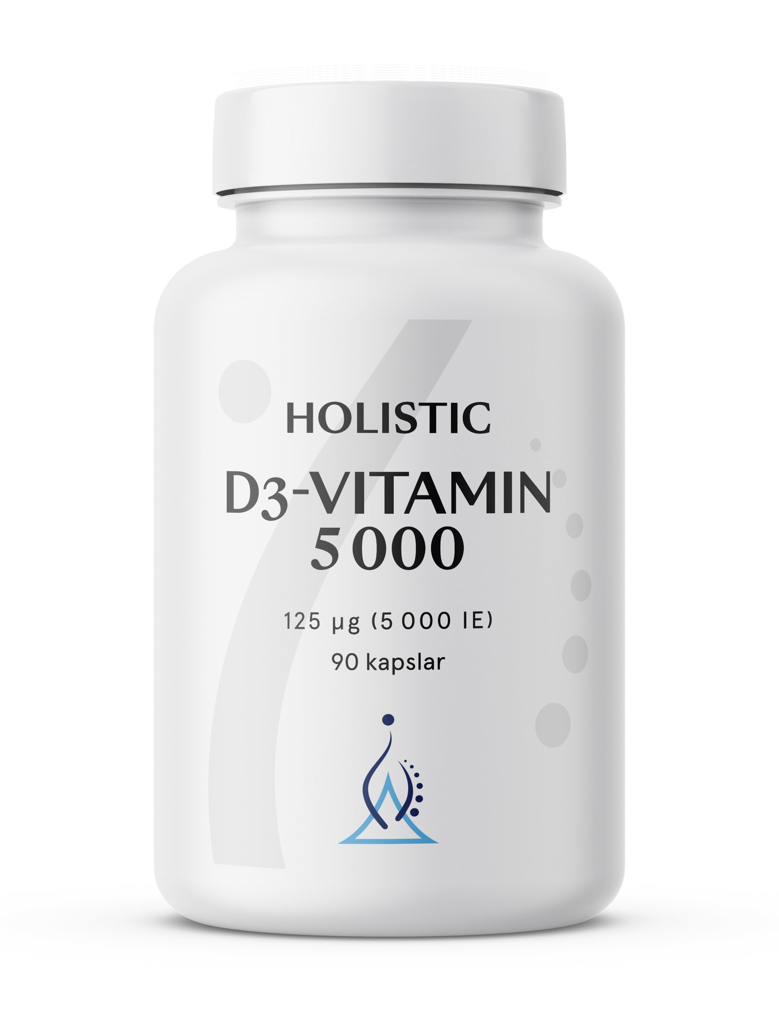 Holistic D3-vitamin 5000 (125 µg) 90 vegetabiliska kapslar