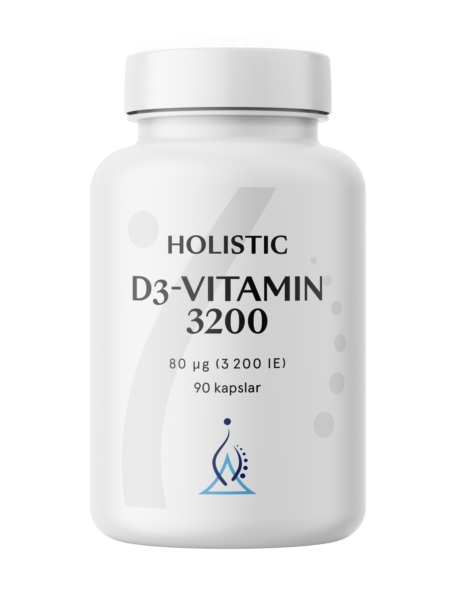 Holistic D3-vitamin 3200IE (80 µg) 90 vegetabiliska kapslar