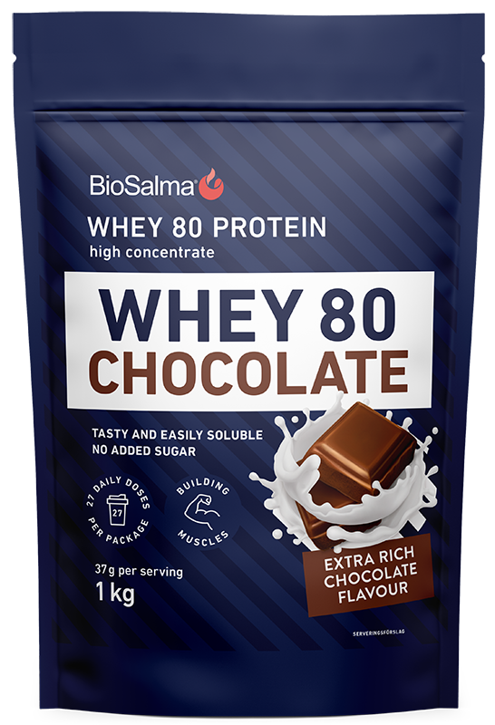 BioSalma Whey 80 Choklad 1000g