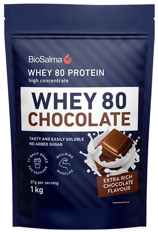BioSalma Full Whey Protein 80 Choklad 1000g