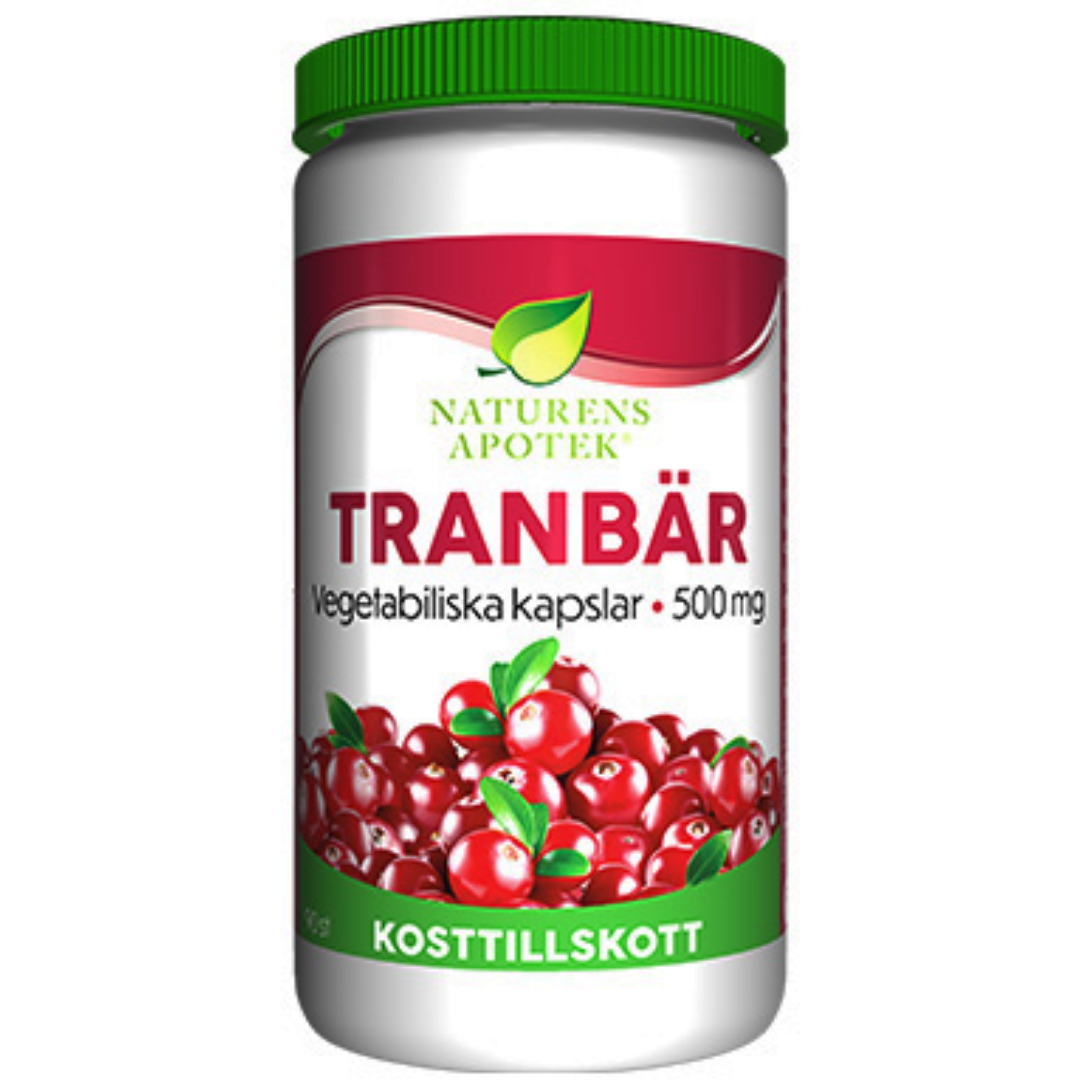 NATURENS APOTEK Tranbär 500 mg Vegetabiliska kapslar 90 st