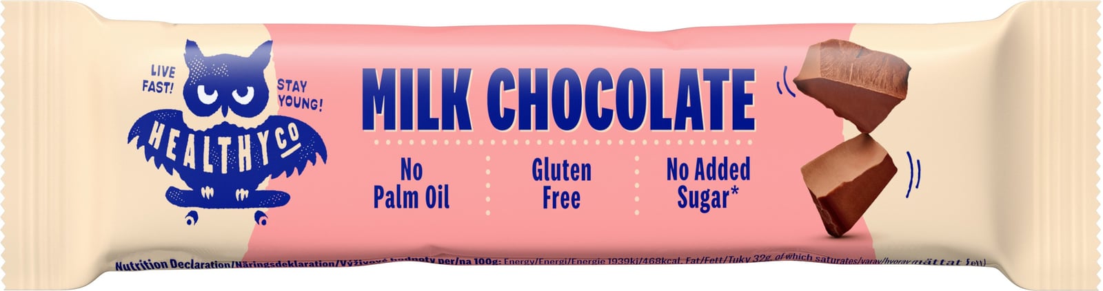 HealthyCo Milk Chocolate Bar 30g