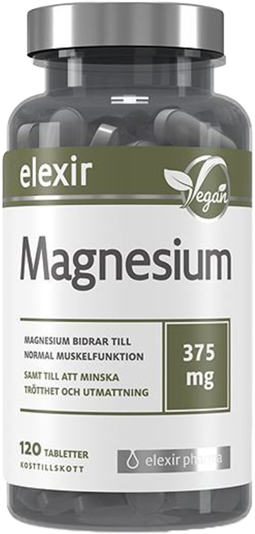 Elexir Magnesium 375mg 120 tabletter