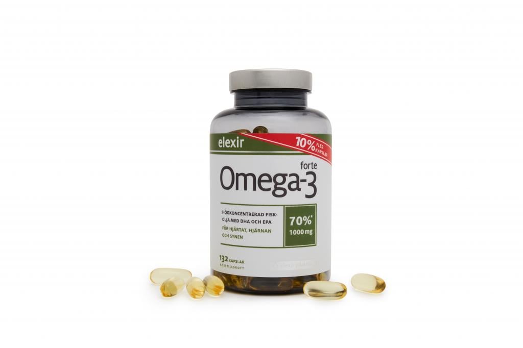 Köp Elexir Omega3 Forte 1000 mg 132 kapslar Apohem
