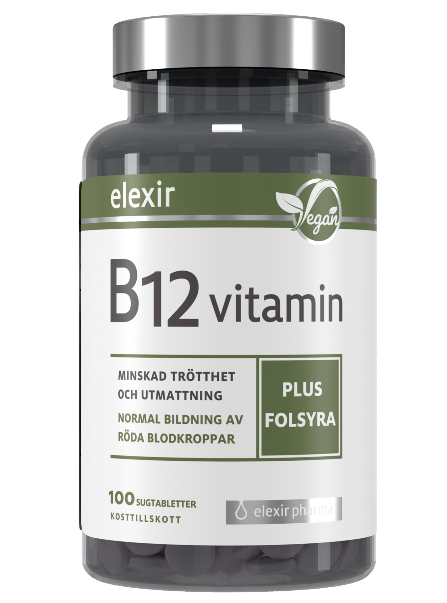 Elexir Pharma Vitamin B12 100 sugtabletter