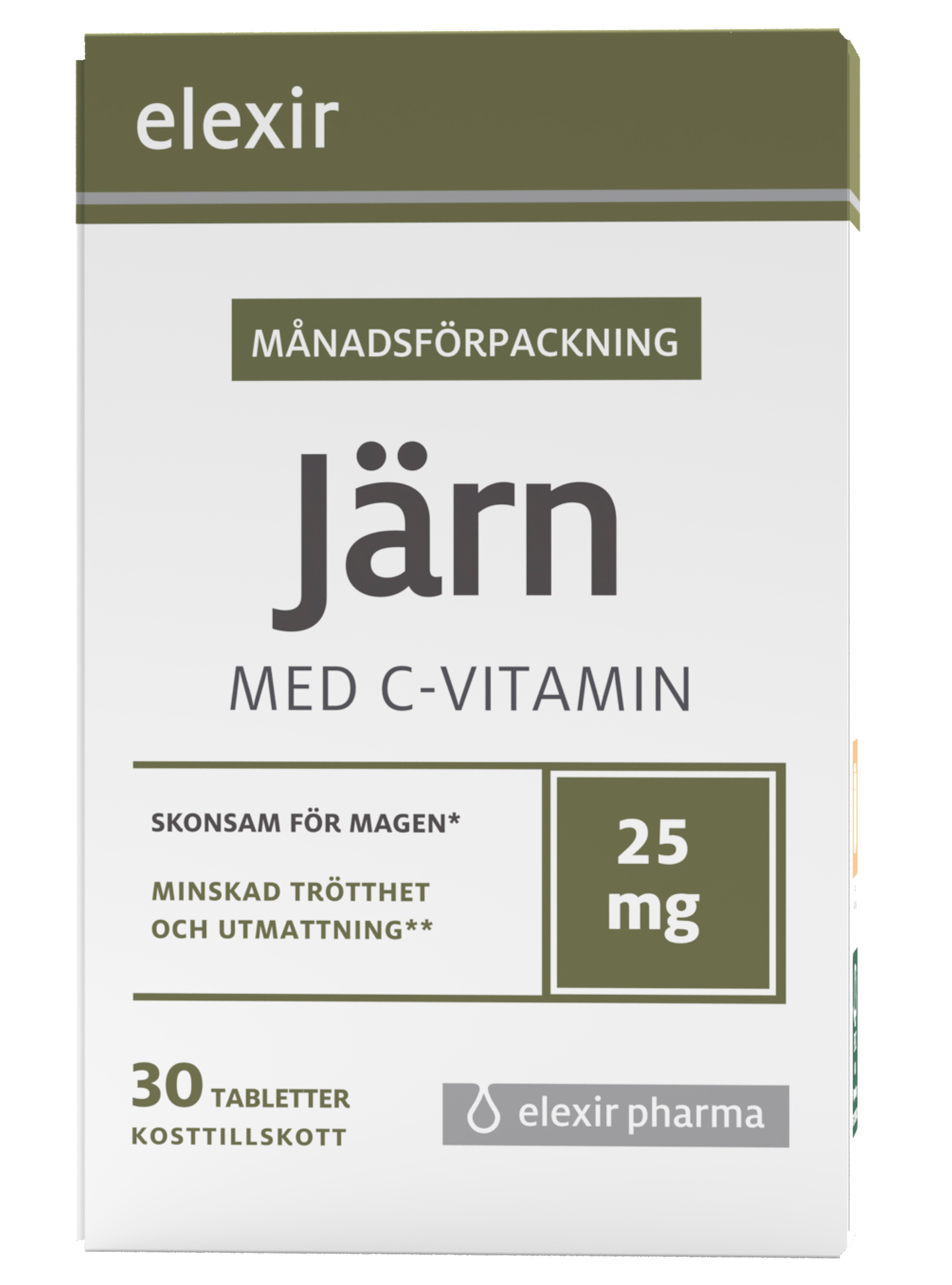 Elexir Pharma Järn med C-vitamin 30 tabletter