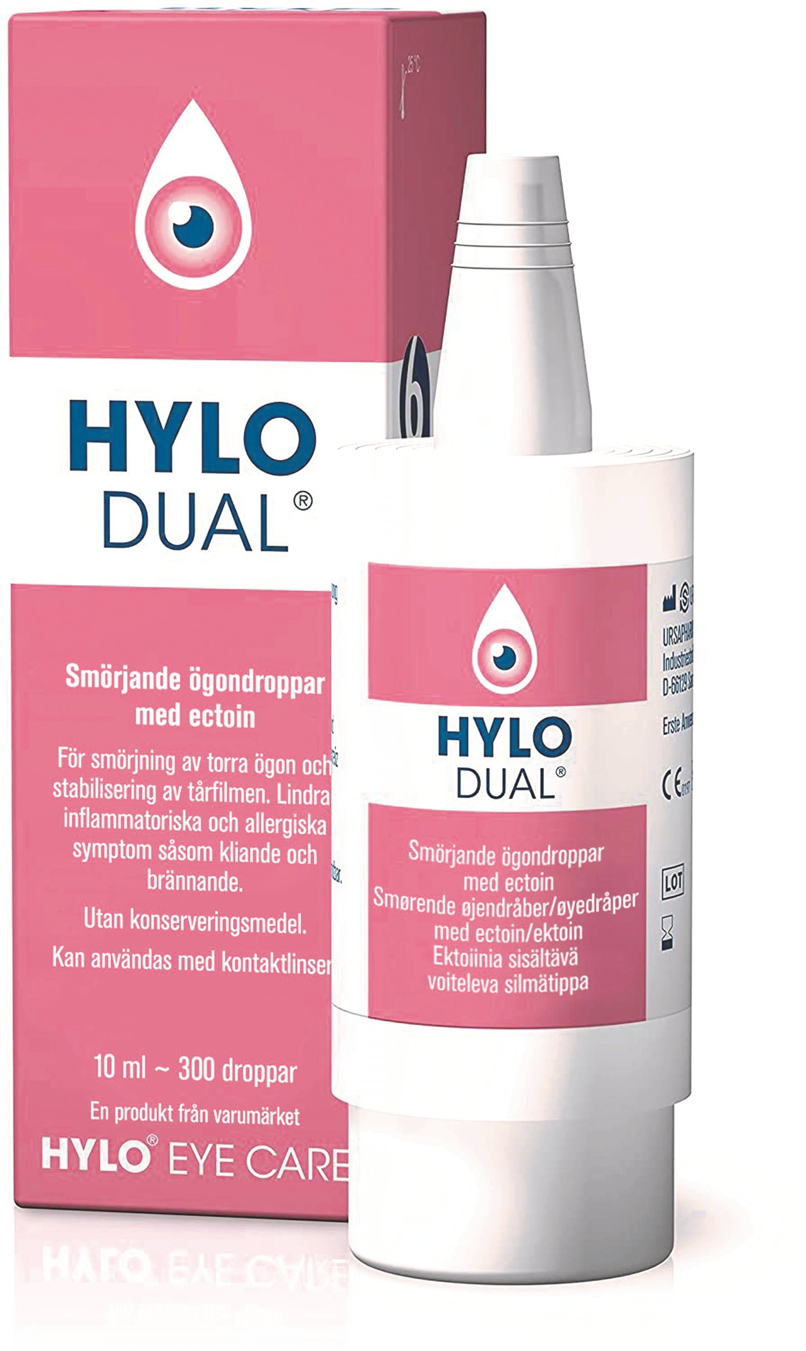 Hylo Dual Smörjande Ögondroppar 10 ml