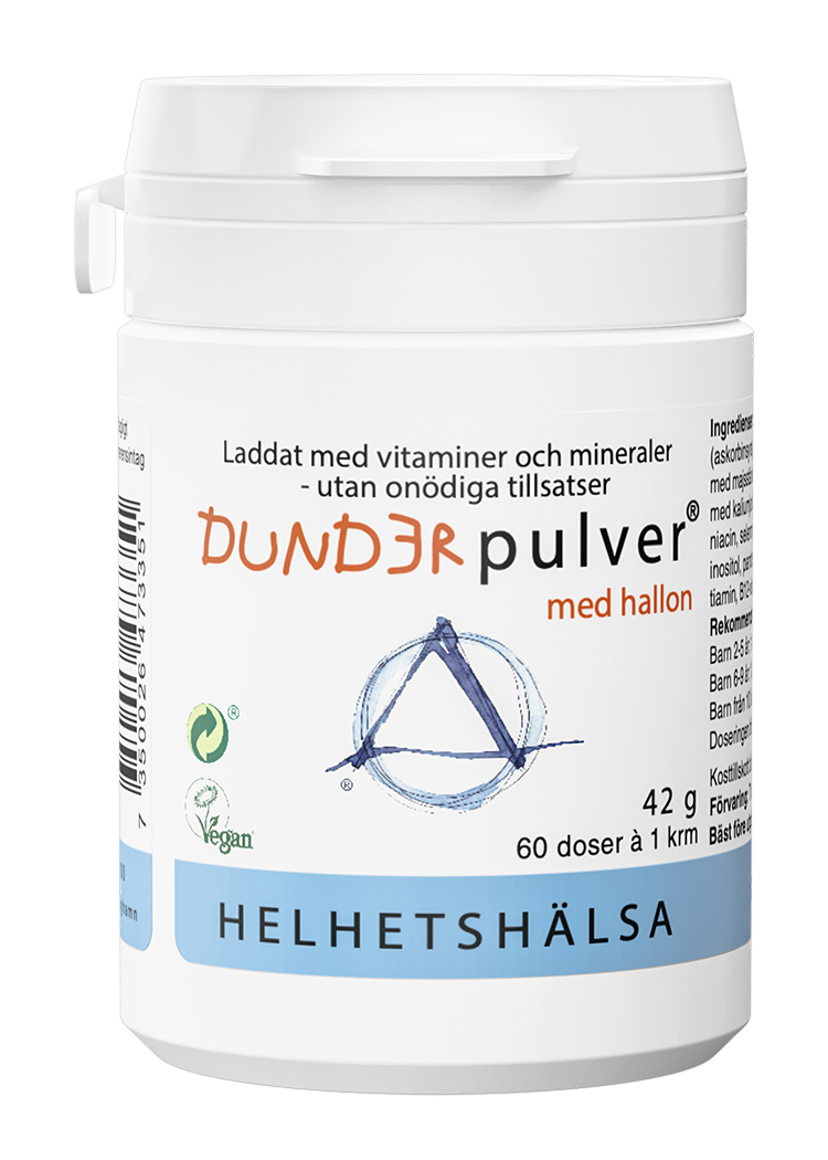 Helhetshälsa Dunderpulver Barnvitamin 60 doser à 1 kryddmått