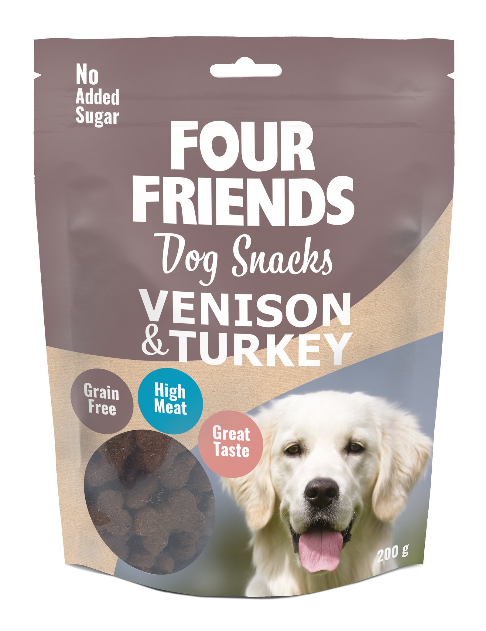 FourFriends Dog Snacks Venison & Turkey 200 g