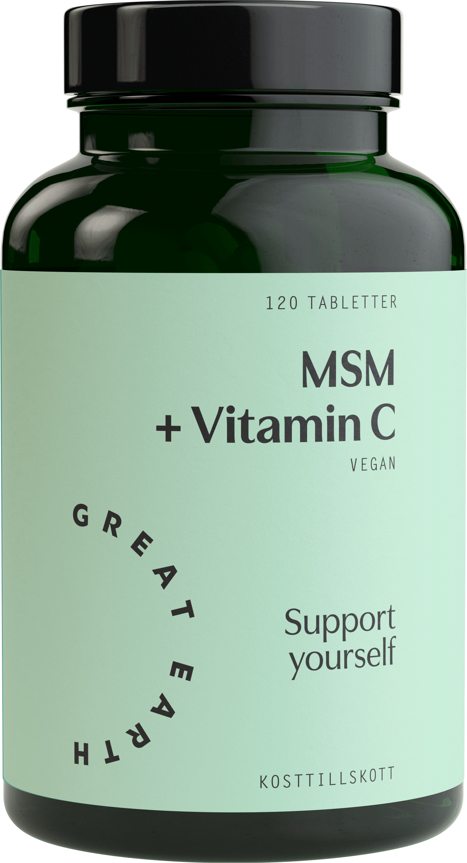 Great Earth MSM 1000mg + Vitamin C 120 tabletter