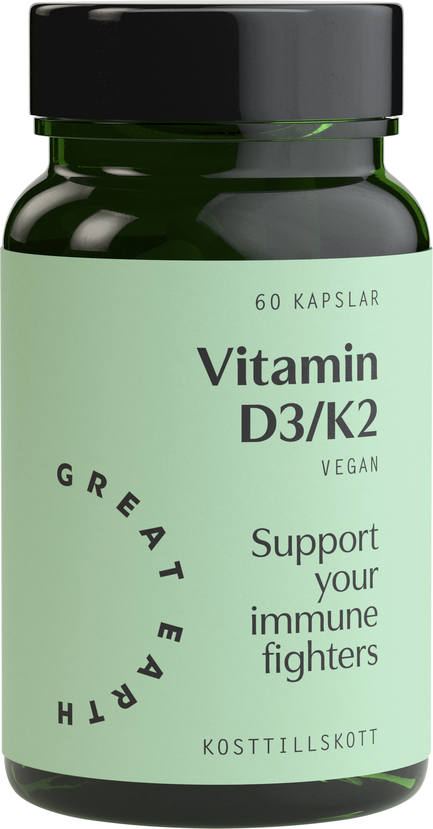 Great Earth Vitamin D3/K2 60 kapslar