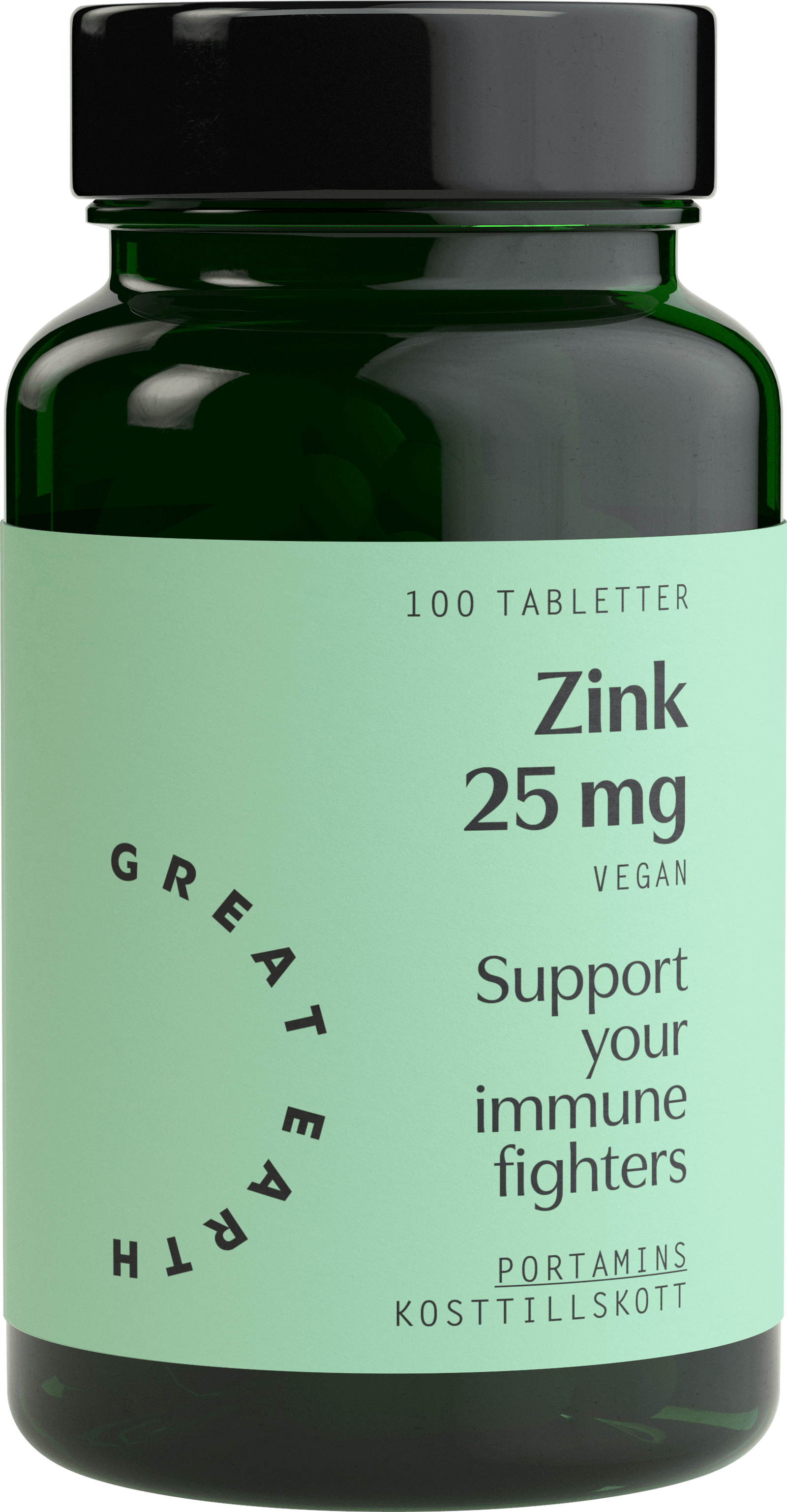 Great Earth Zink 25mg 100 tabletter