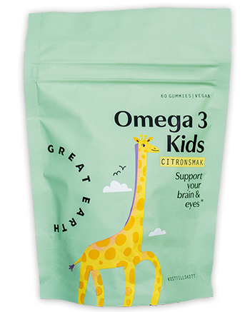 Great Earth Omega 3 Kids Citronsmak Refill 60 tuggtabletter