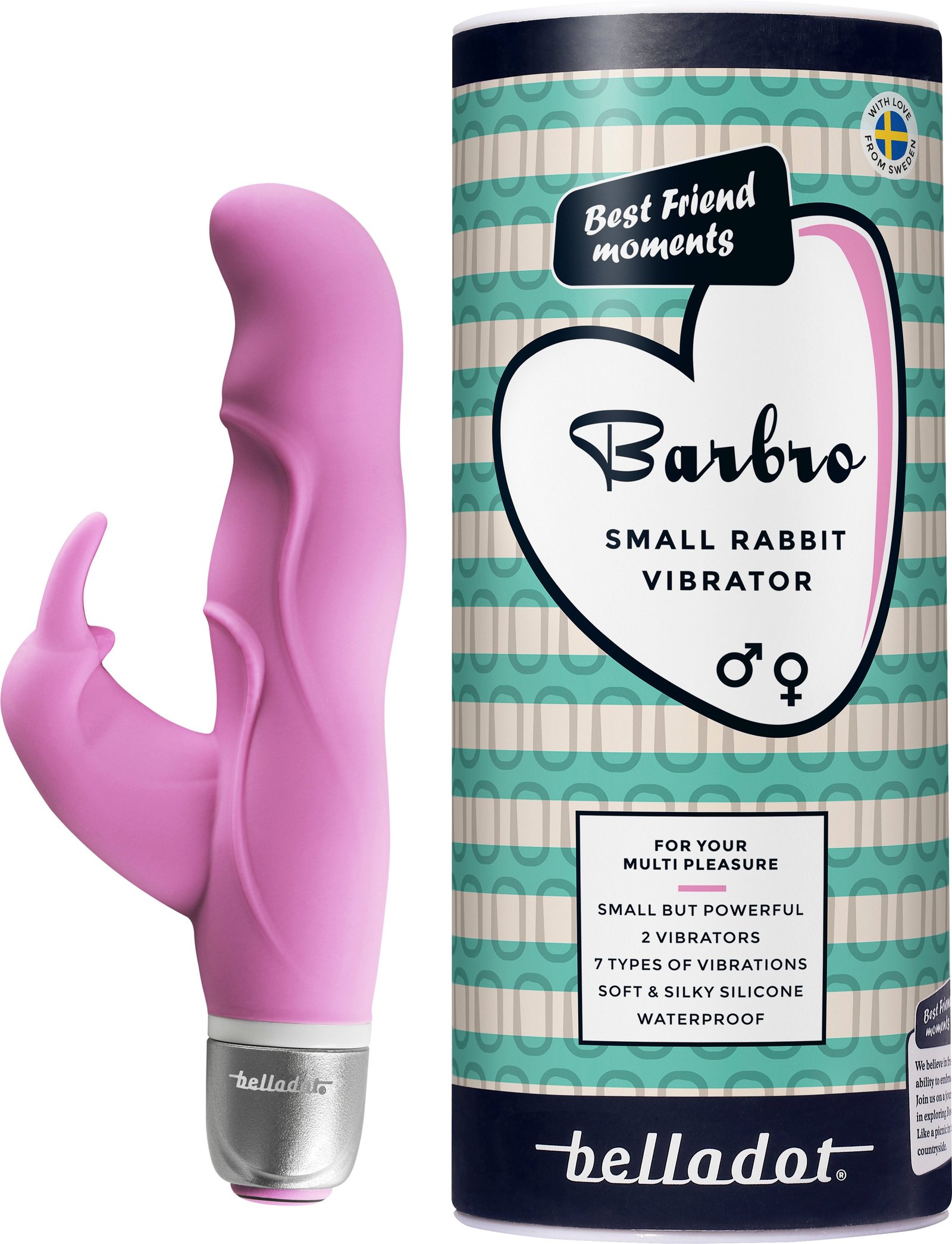 Belladot Barbro Liten Rabbit-vibrator Rosa