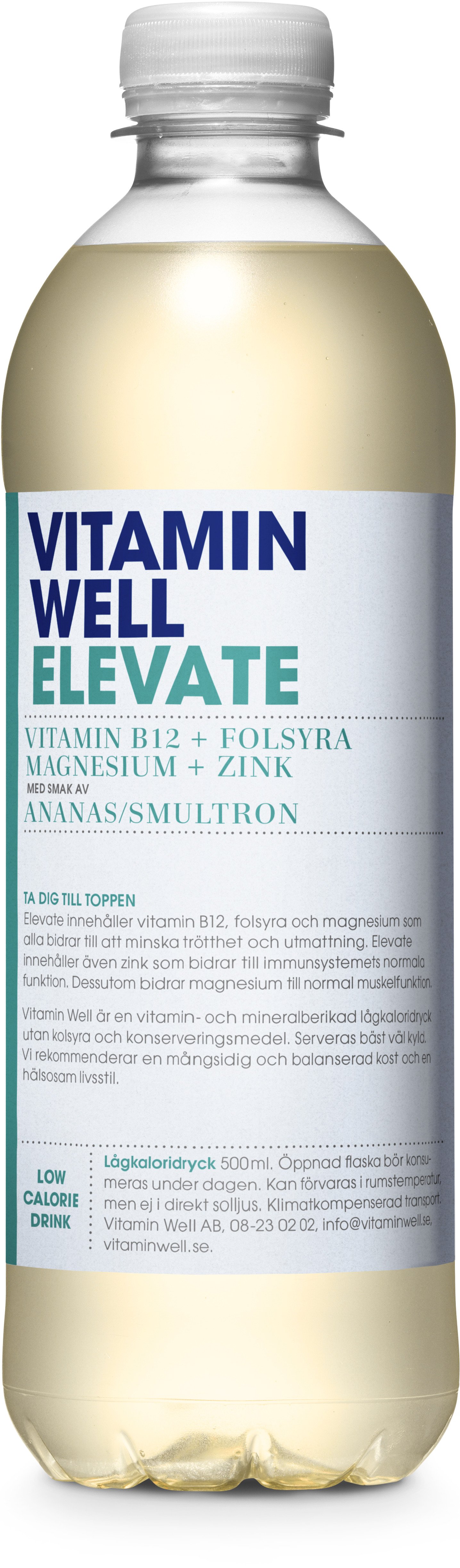 Vitamin Well Elevate Ananas & Smultron 500 ml