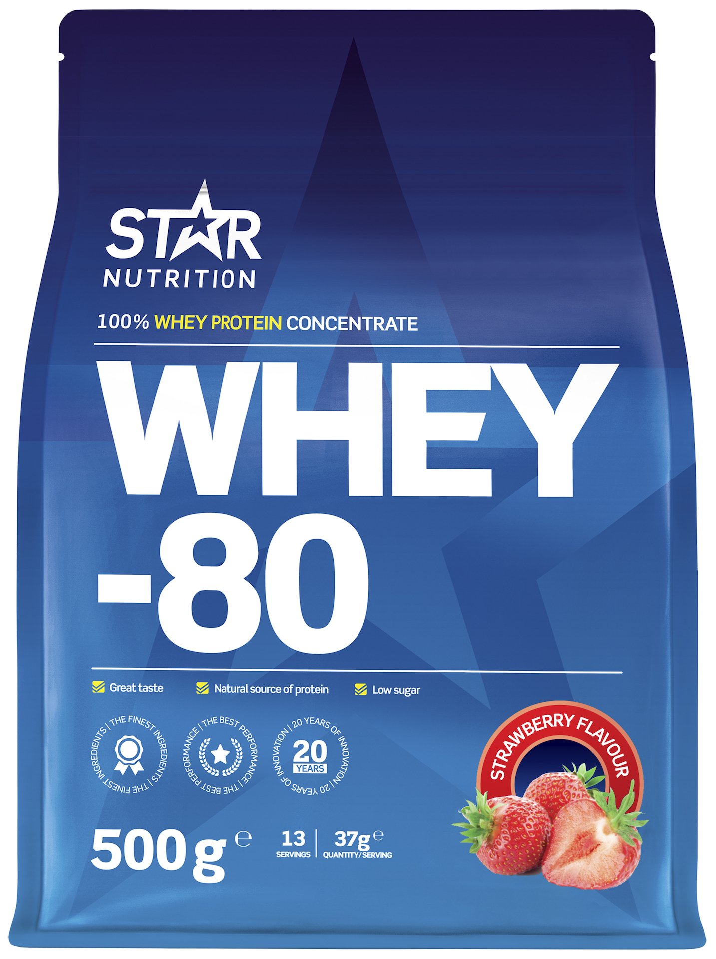 Star Nutrition WHEY-80 Strawberry 500g