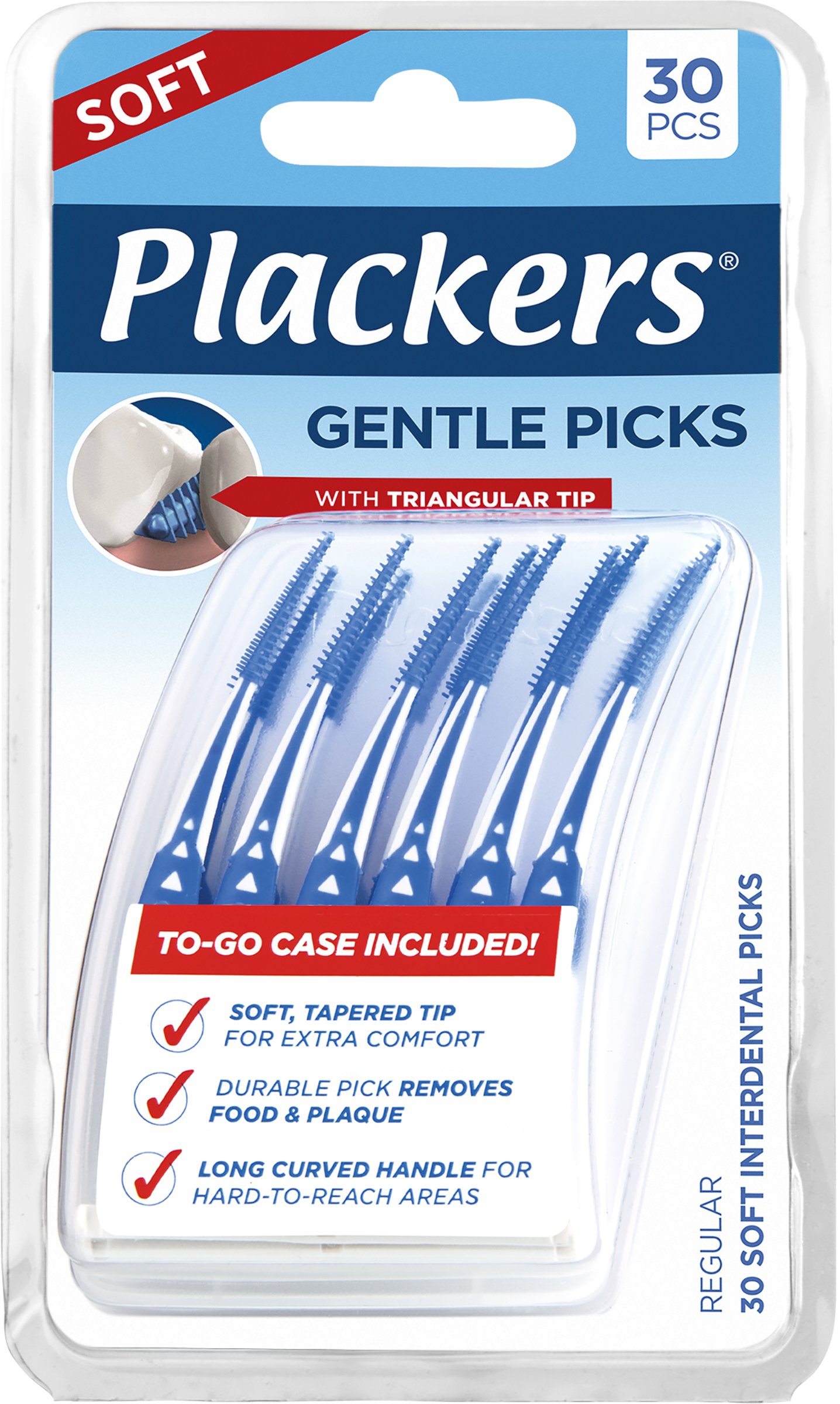 Plackers Gentle Picks Soft Tandstickor 30 st