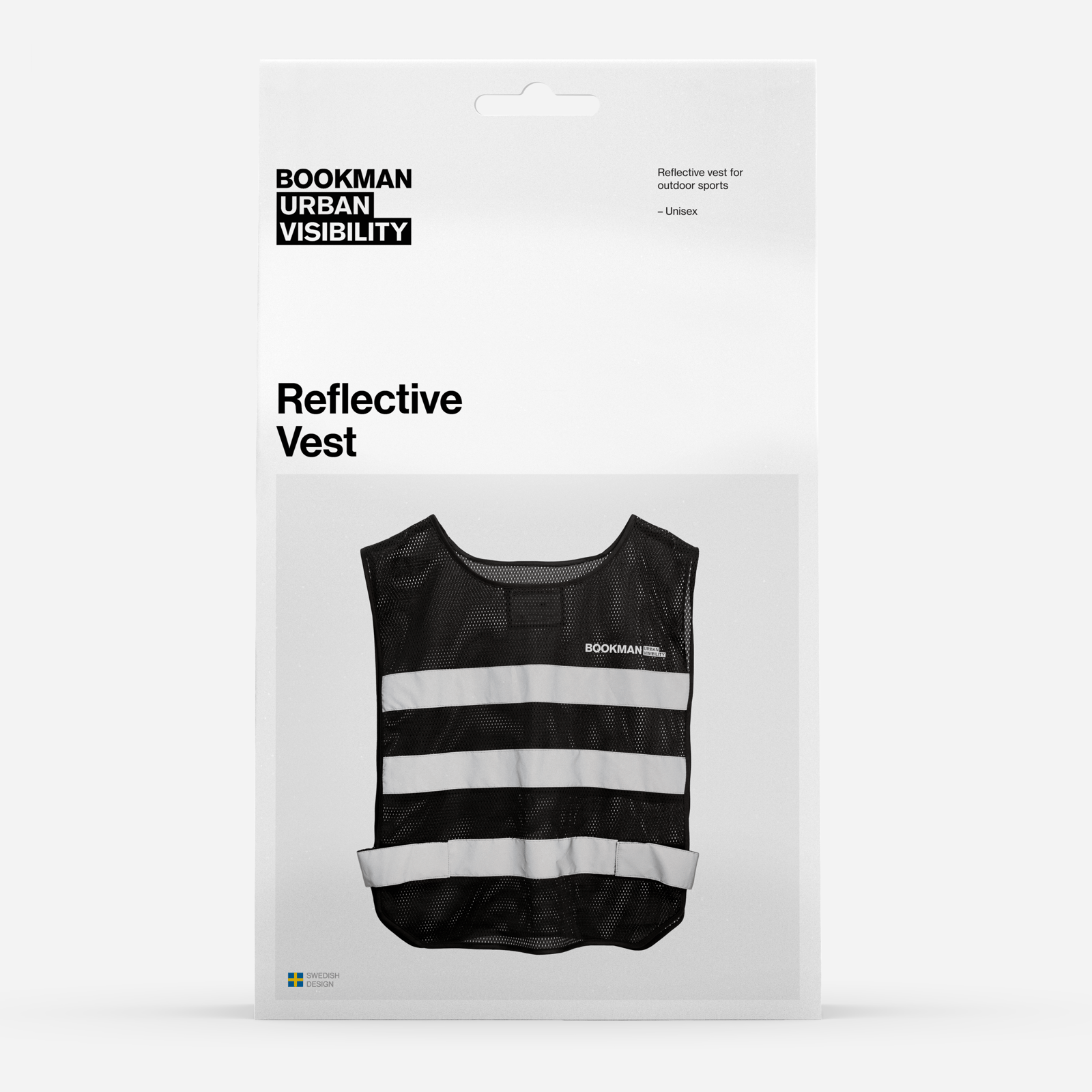 Bookman Urban Visibility Reflective Vest Black XS/S