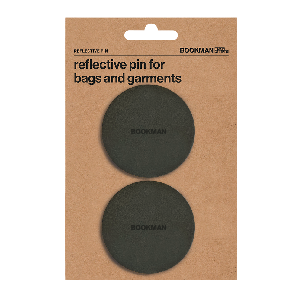 Bookman Urban Visibility Reflective Pins Black