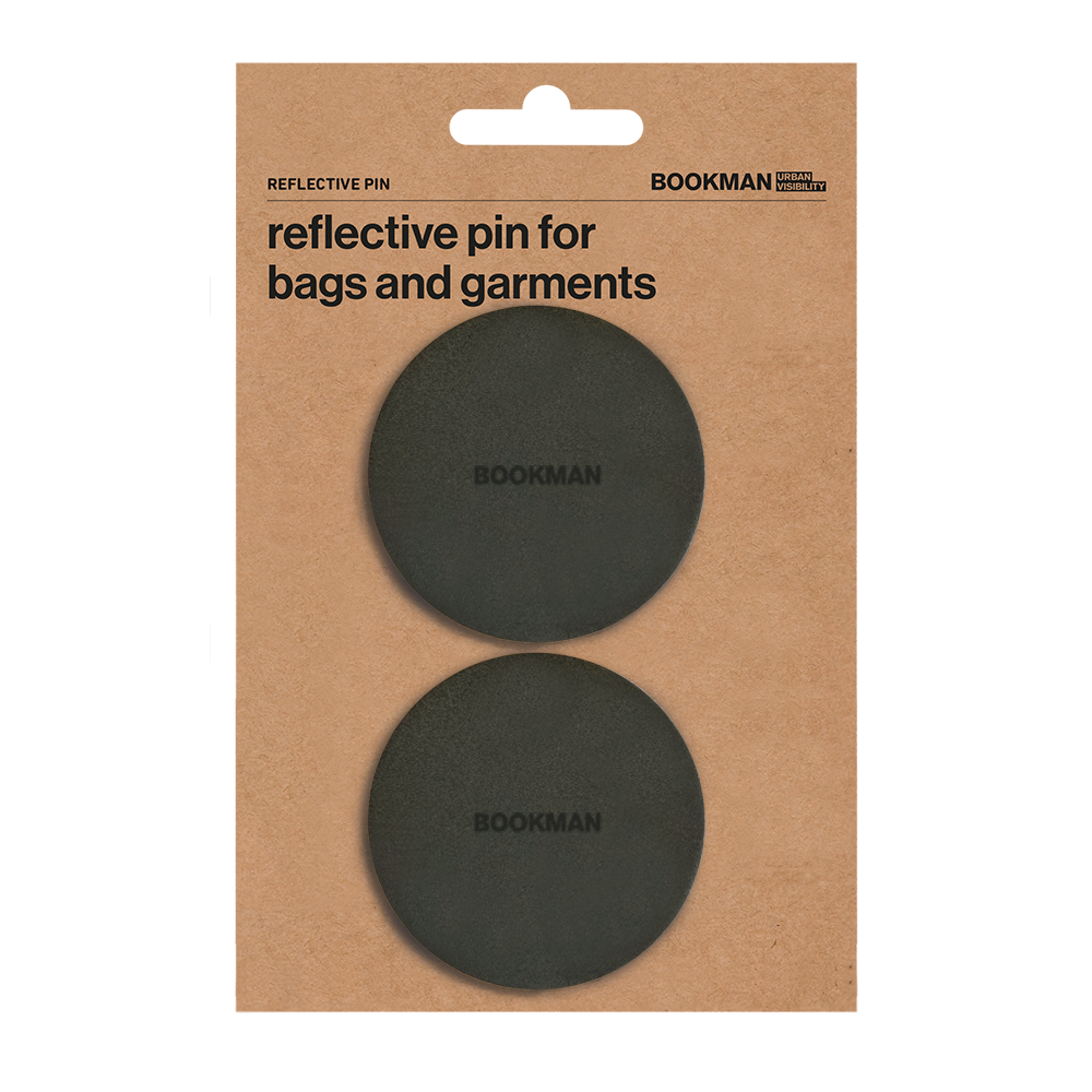 Bookman Urban Visibility Reflective Pins Black