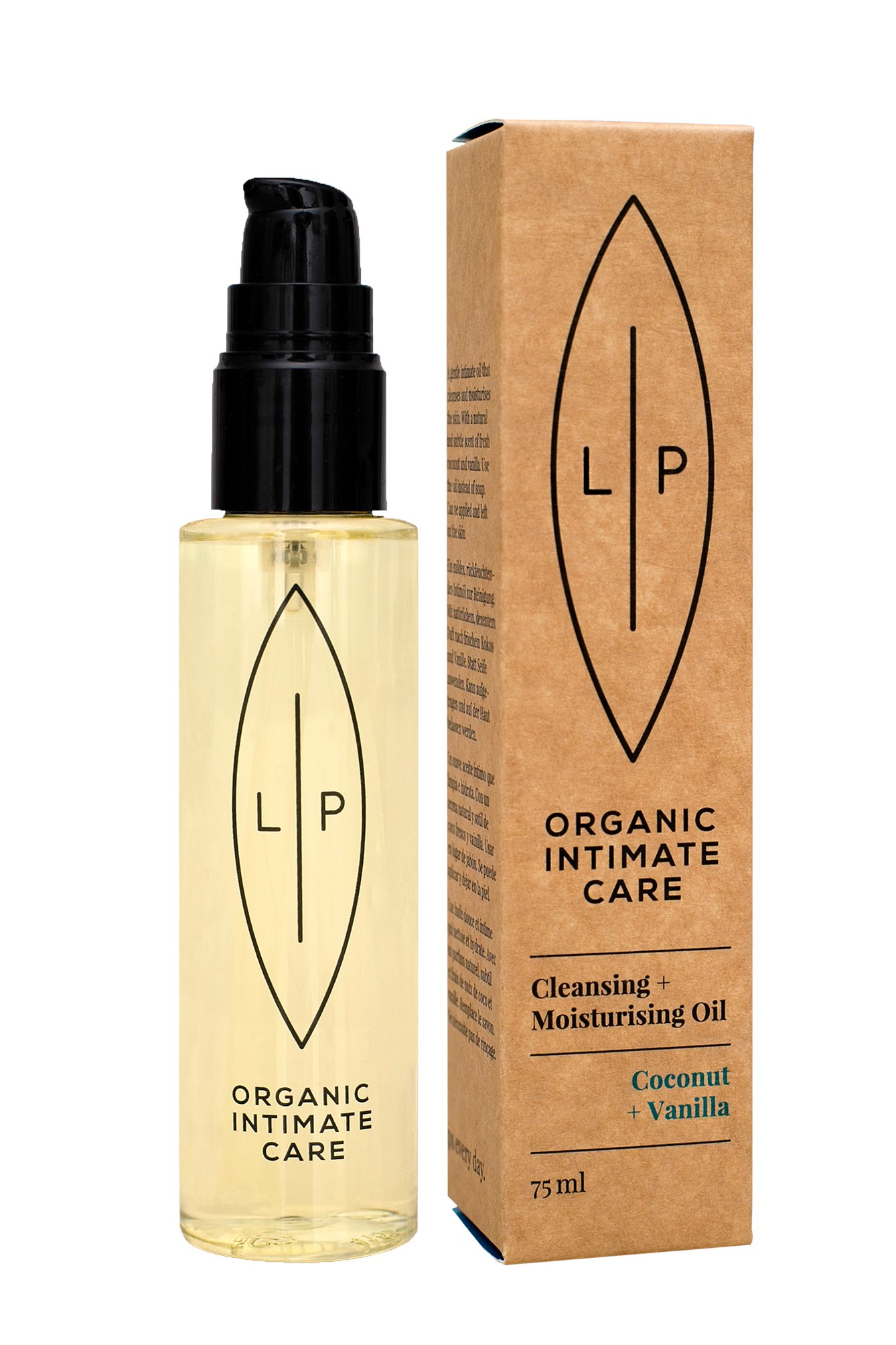 Lip Intimate Cleansing Care Cleansing + Moisturising Oil Coconut & Vanilla 75 ml