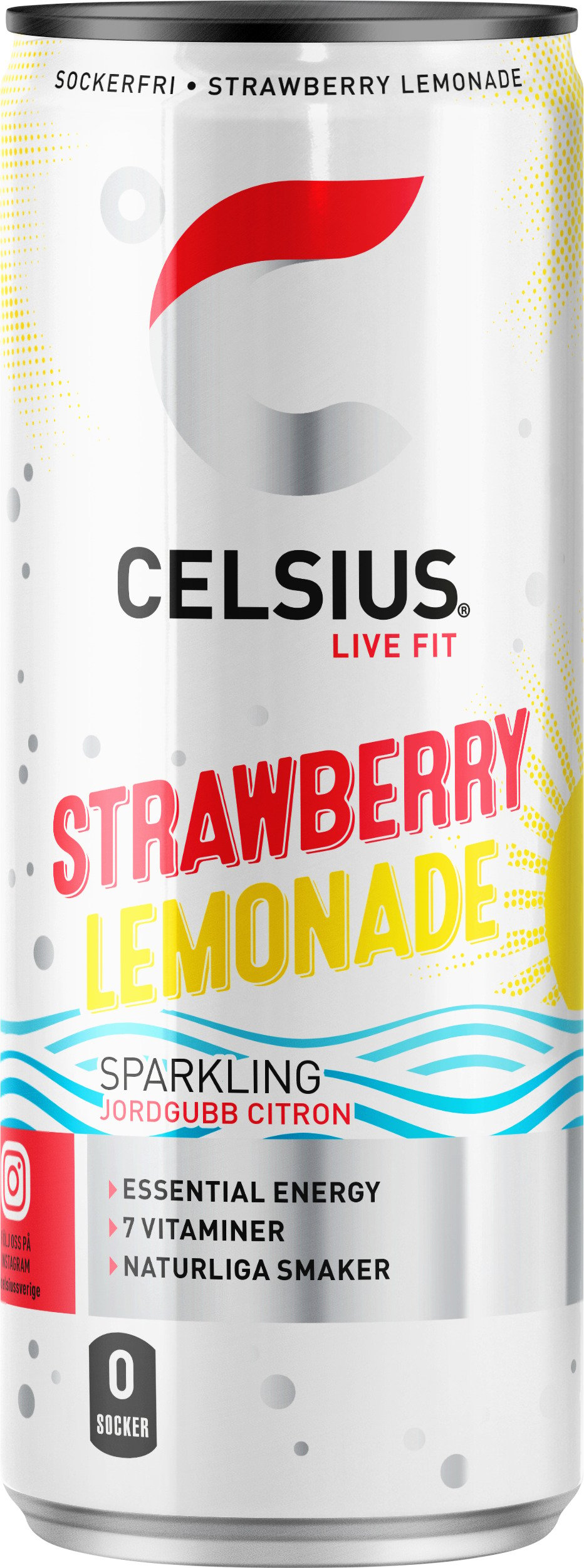Celsius Strawberry Lemonade 355 ml