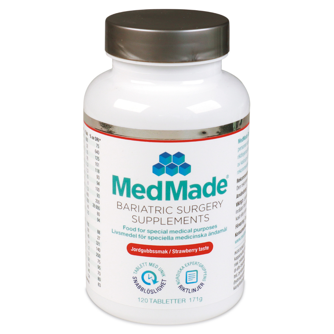 MedMade Bariatric Surgery Supplements Jordgubb 120 tabletter
