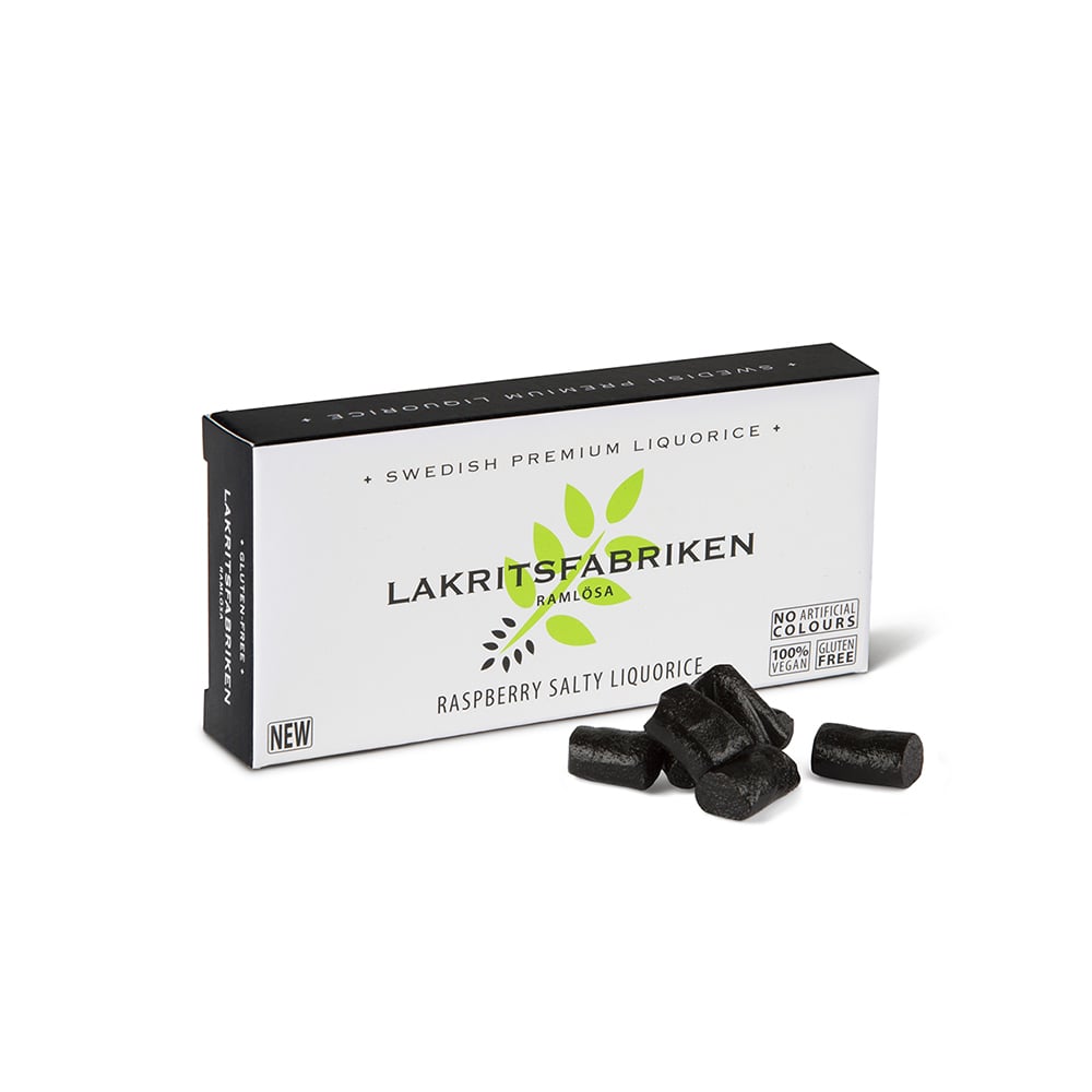 Lakritsfabriken Premium Liquorice Salty Raspberry 40 g