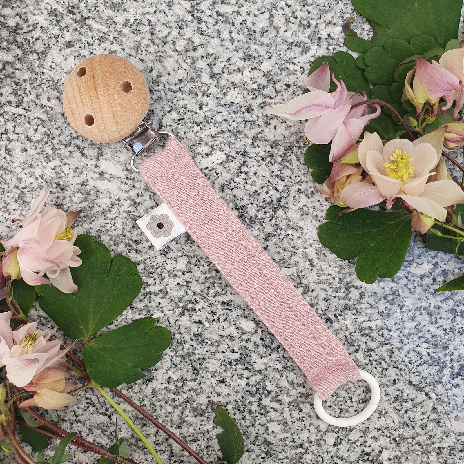Summerville organic Napphållare muslin pale mauve