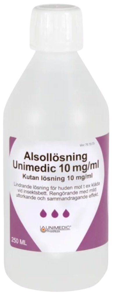 Alsollösning Unimedic 10 mg/ml 250 ml