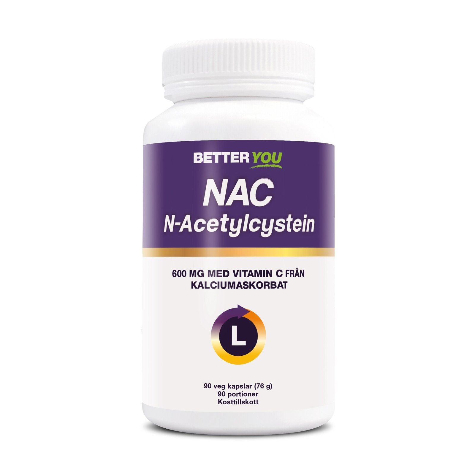 Better You NAC 600 mg 90 kapslar