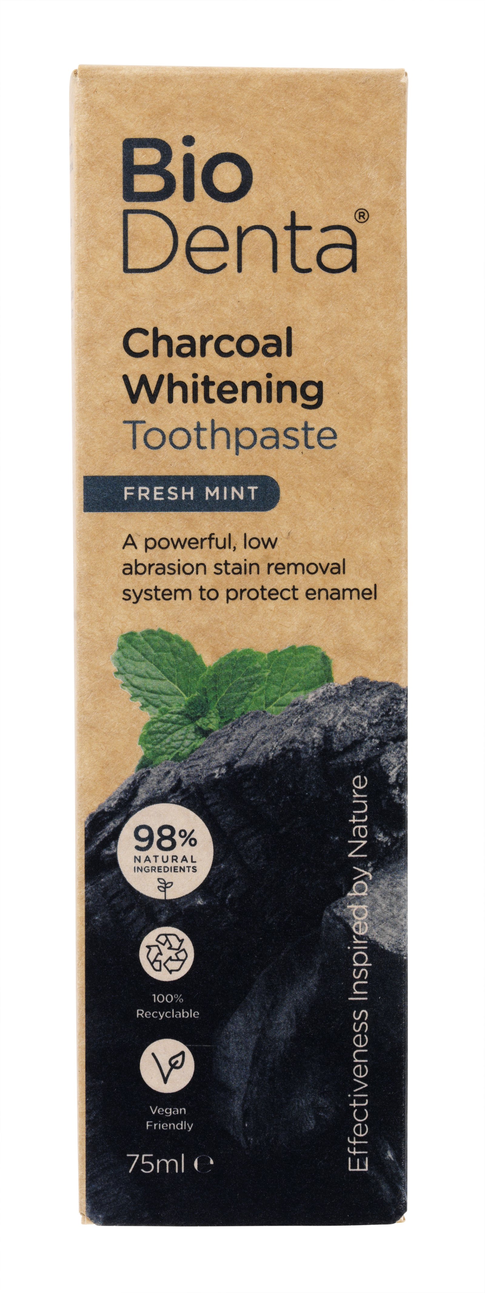 Beconfident BioDenta Charcoal Whitening Toothpaste Fresh Mint 75 ml